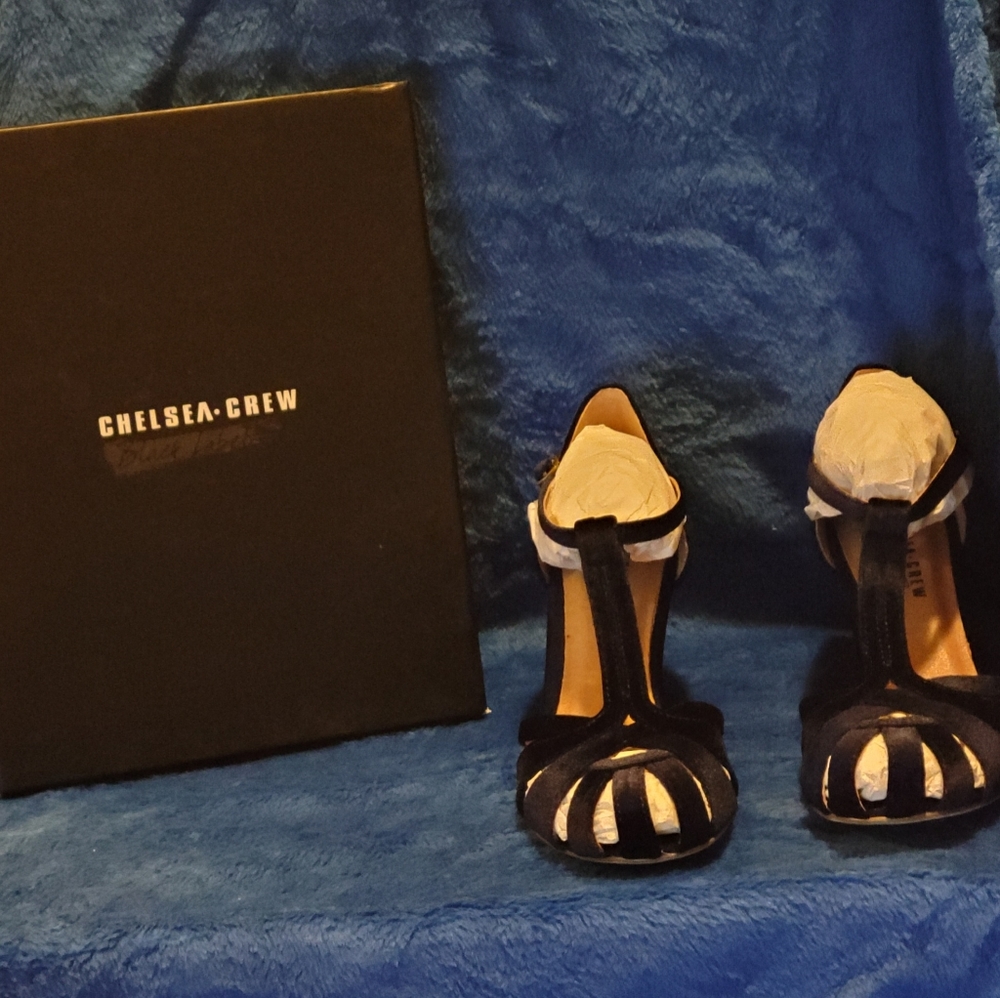 Chelsea Crew shoes size/talla 9 color Navy